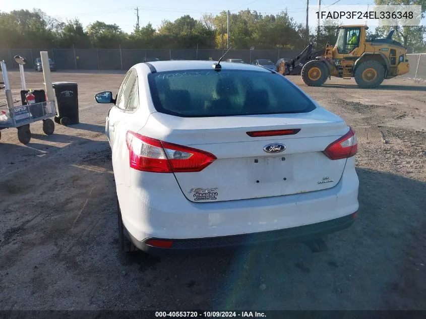 2014 Ford Focus Se VIN: 1FADP3F24EL336348 Lot: 40553720