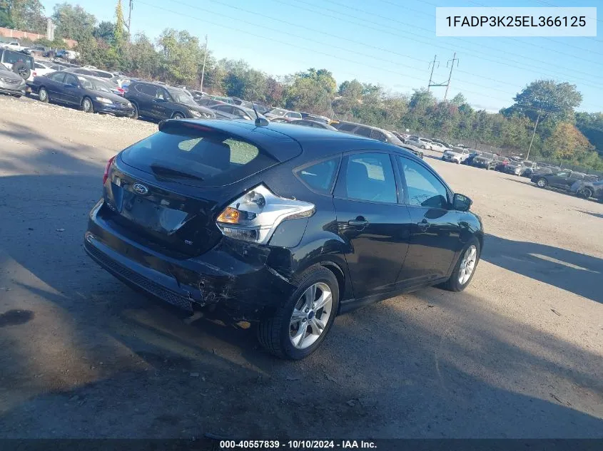 2014 Ford Focus Se VIN: 1FADP3K25EL366125 Lot: 40557839