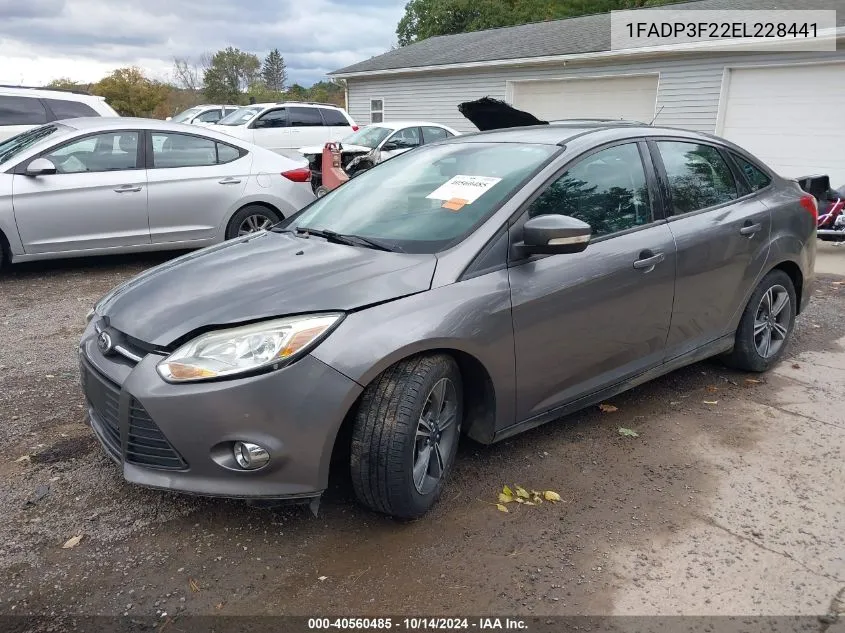 2014 Ford Focus Se VIN: 1FADP3F22EL228441 Lot: 40560485