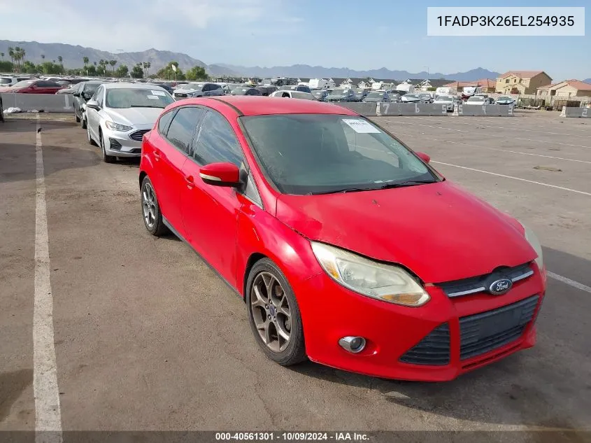 2014 Ford Focus Se VIN: 1FADP3K26EL254935 Lot: 40561301