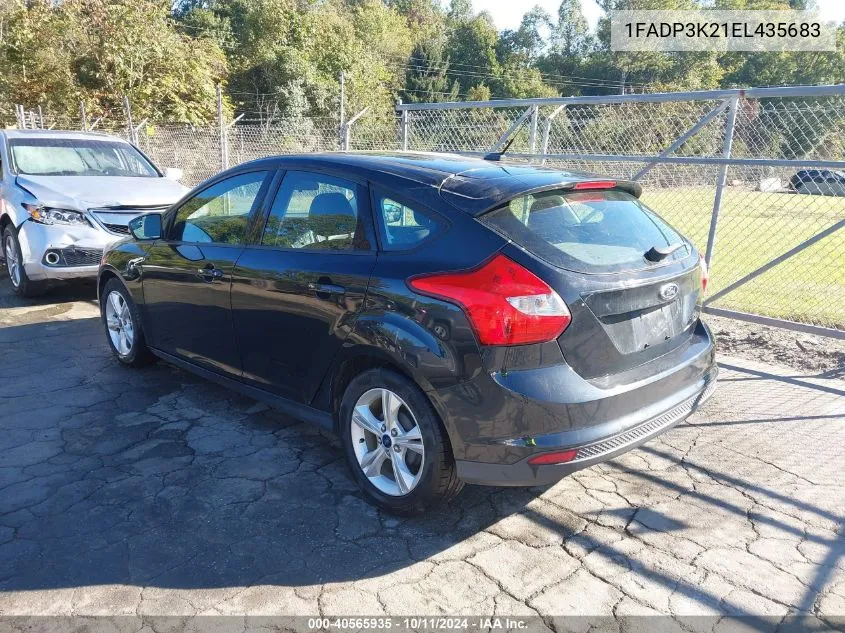 2014 Ford Focus Se VIN: 1FADP3K21EL435683 Lot: 40565935