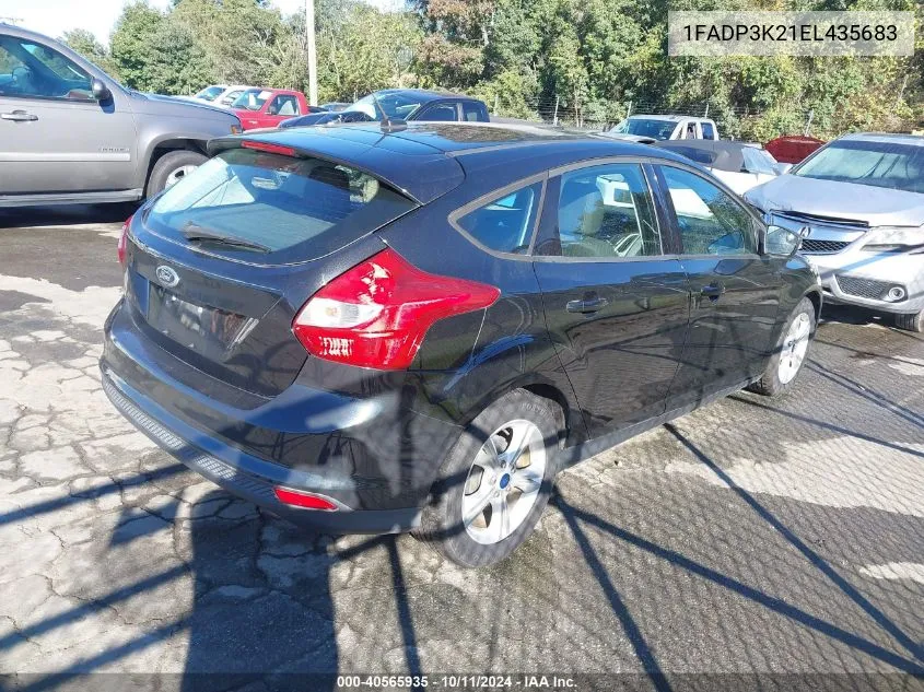 2014 Ford Focus Se VIN: 1FADP3K21EL435683 Lot: 40565935