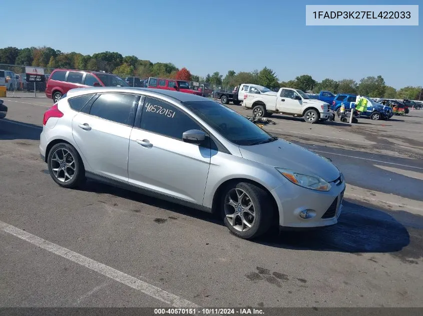 2014 Ford Focus Se VIN: 1FADP3K27EL422033 Lot: 40570151