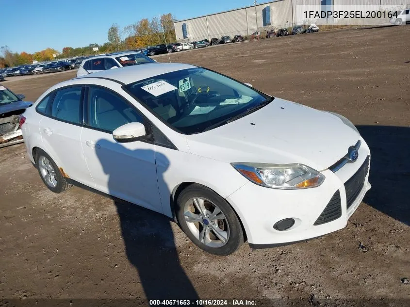 2014 Ford Focus Se VIN: 1FADP3F25EL200164 Lot: 40571653