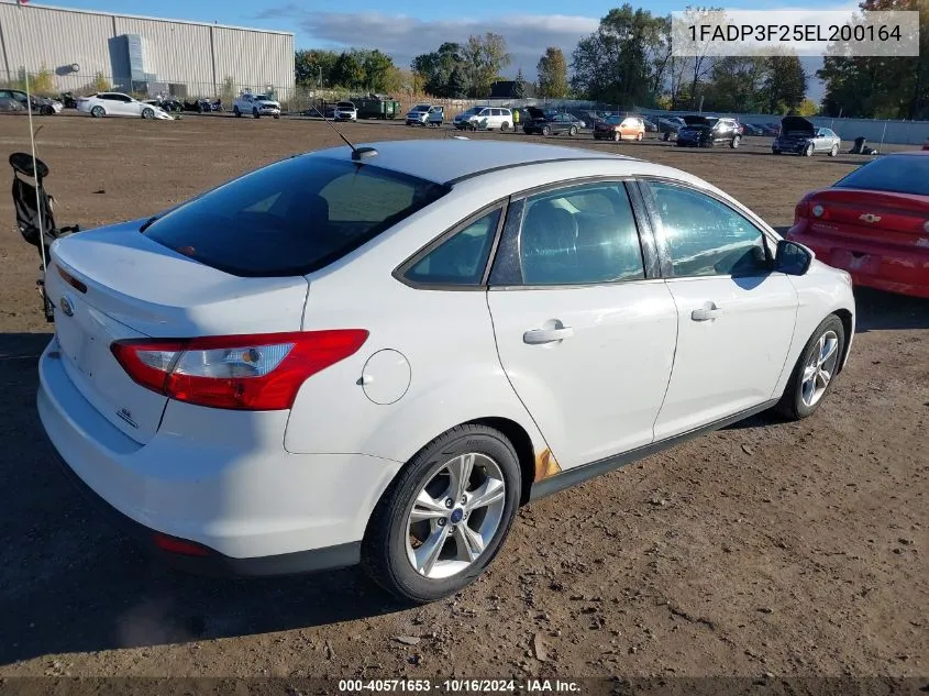 2014 Ford Focus Se VIN: 1FADP3F25EL200164 Lot: 40571653