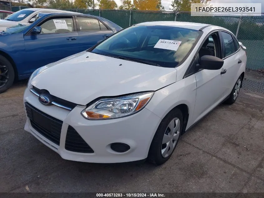 2014 Ford Focus S VIN: 1FADP3E26EL393541 Lot: 40573283