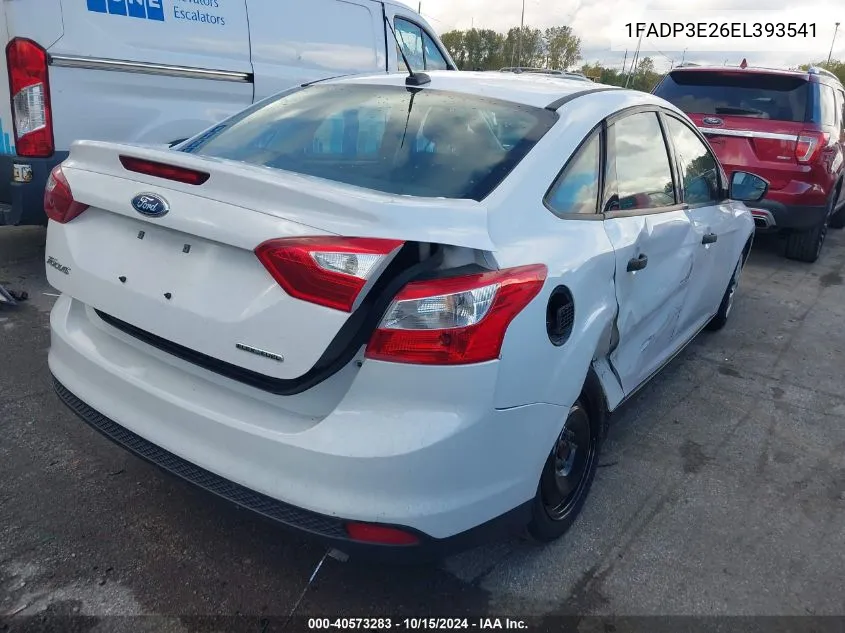 2014 Ford Focus S VIN: 1FADP3E26EL393541 Lot: 40573283