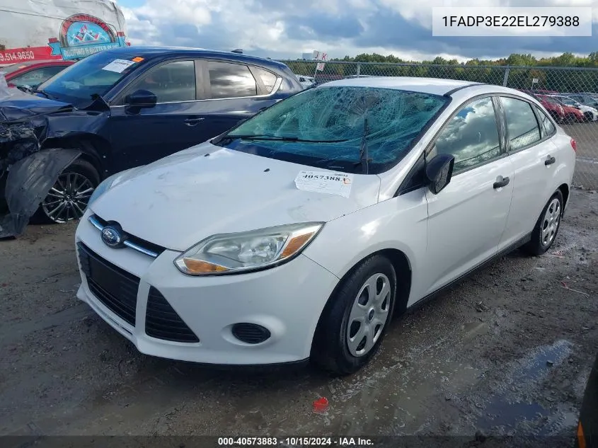 2014 Ford Focus S VIN: 1FADP3E22EL279388 Lot: 40573883