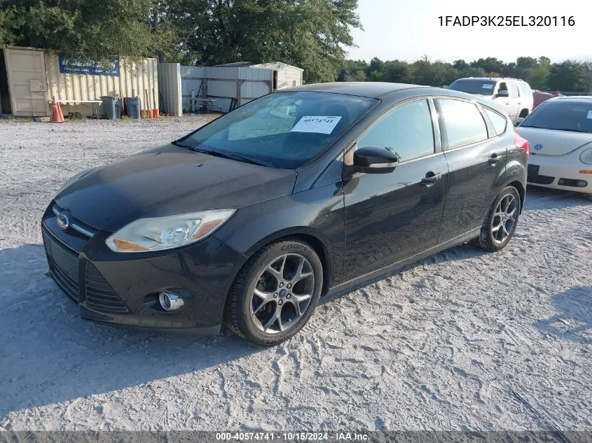 2014 Ford Focus Se VIN: 1FADP3K25EL320116 Lot: 40574741