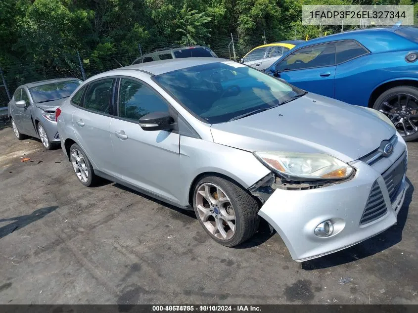 2014 Ford Focus Se VIN: 1FADP3F26EL327344 Lot: 40574755