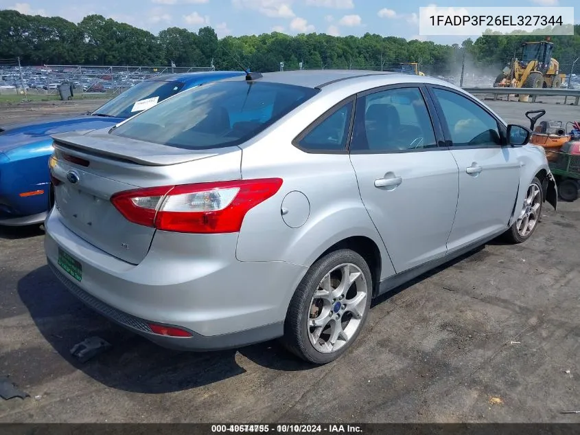 2014 Ford Focus Se VIN: 1FADP3F26EL327344 Lot: 40574755