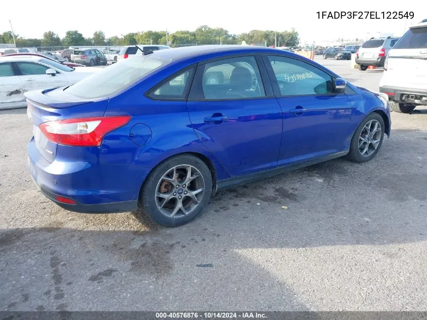 1FADP3F27EL122549 2014 Ford Focus Se