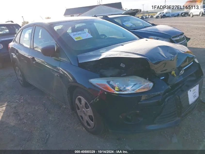 1FADP3E27EL165113 2014 Ford Focus S