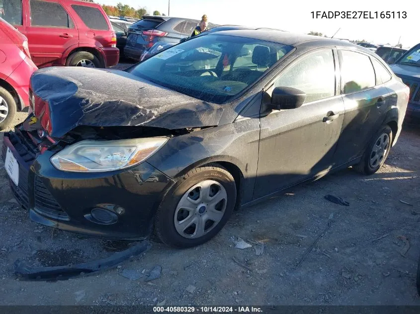 1FADP3E27EL165113 2014 Ford Focus S