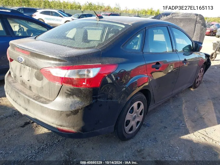 1FADP3E27EL165113 2014 Ford Focus S