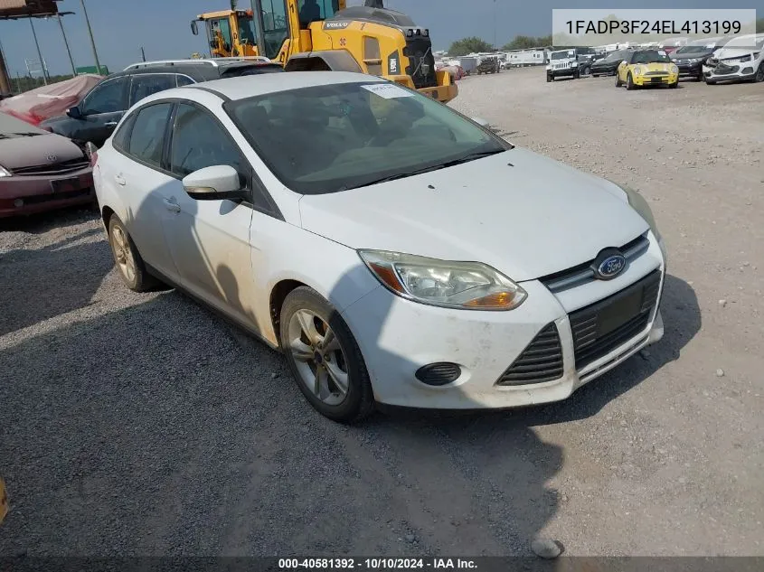 2014 Ford Focus Se VIN: 1FADP3F24EL413199 Lot: 40581392