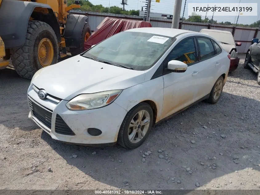 2014 Ford Focus Se VIN: 1FADP3F24EL413199 Lot: 40581392