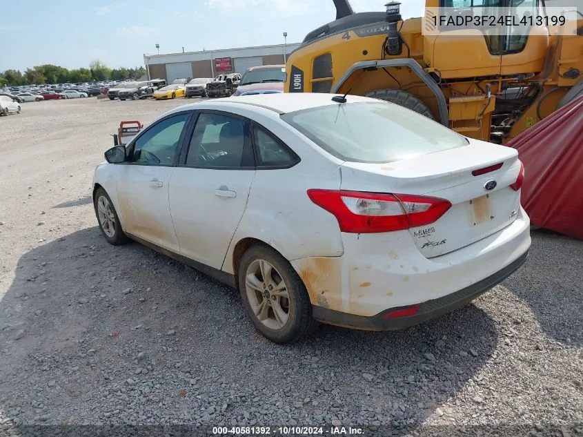 2014 Ford Focus Se VIN: 1FADP3F24EL413199 Lot: 40581392