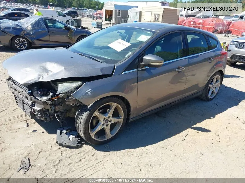 2014 Ford Focus Titanium VIN: 1FADP3N2XEL309270 Lot: 40583003