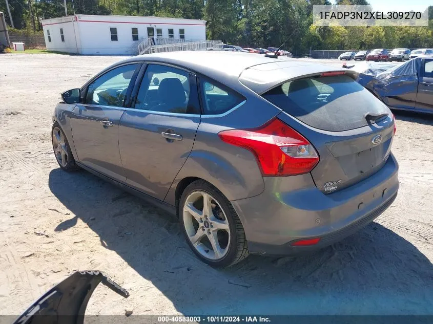 2014 Ford Focus Titanium VIN: 1FADP3N2XEL309270 Lot: 40583003