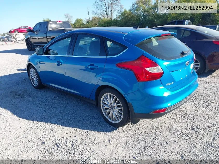 1FADP3N27EL252994 2014 Ford Focus Titanium