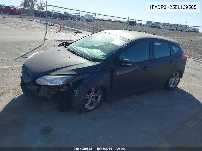 2014 Ford Focus Se VIN: 1FADP3K25EL139565 Lot: 40591321