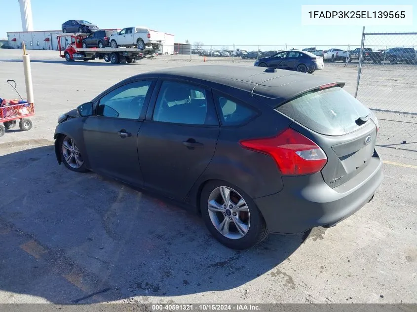 2014 Ford Focus Se VIN: 1FADP3K25EL139565 Lot: 40591321