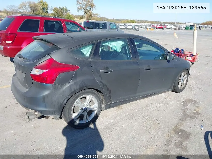 2014 Ford Focus Se VIN: 1FADP3K25EL139565 Lot: 40591321