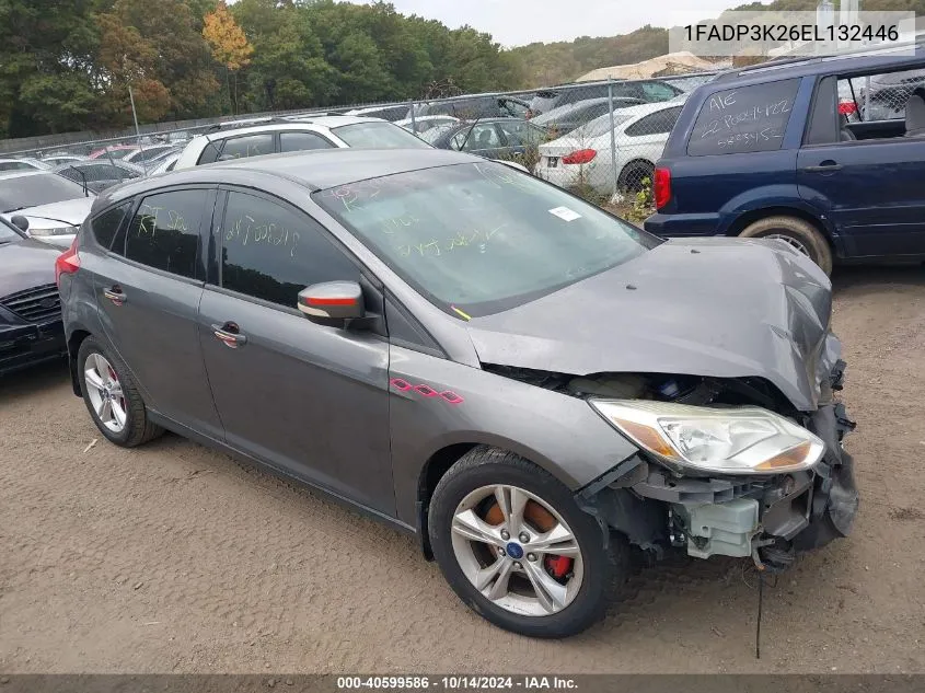 2014 Ford Focus Se VIN: 1FADP3K26EL132446 Lot: 40599586