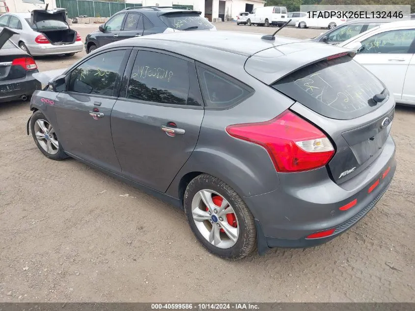 2014 Ford Focus Se VIN: 1FADP3K26EL132446 Lot: 40599586