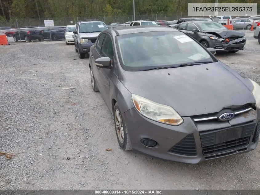 2014 Ford Focus Se VIN: 1FADP3F25EL395375 Lot: 40600314