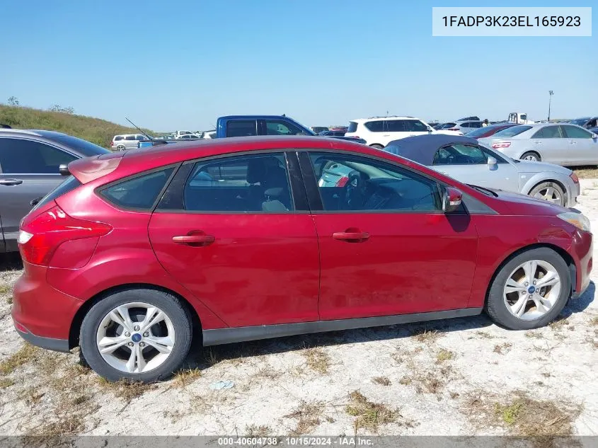 2014 Ford Focus Se VIN: 1FADP3K23EL165923 Lot: 40604738