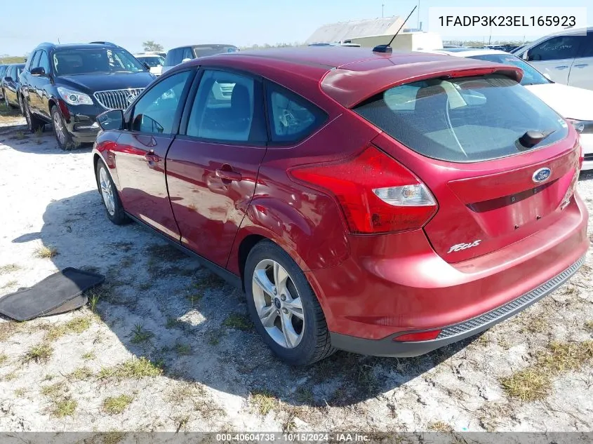 2014 Ford Focus Se VIN: 1FADP3K23EL165923 Lot: 40604738