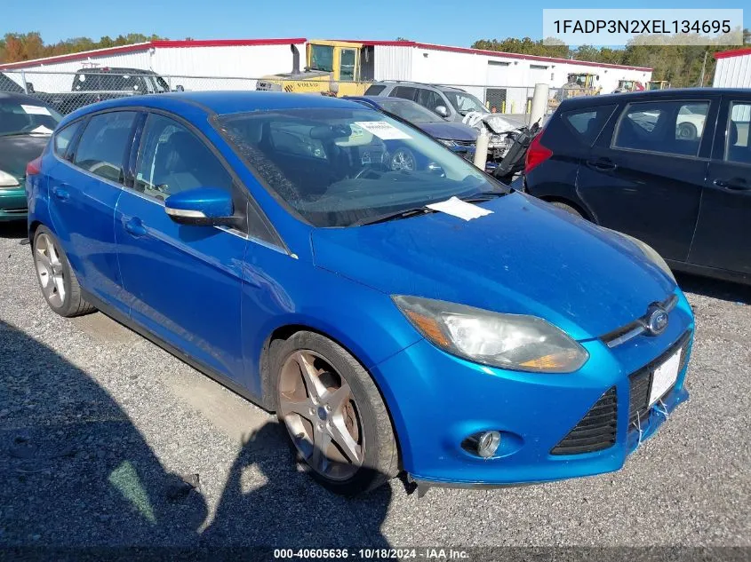 2014 Ford Focus Titanium VIN: 1FADP3N2XEL134695 Lot: 40605636