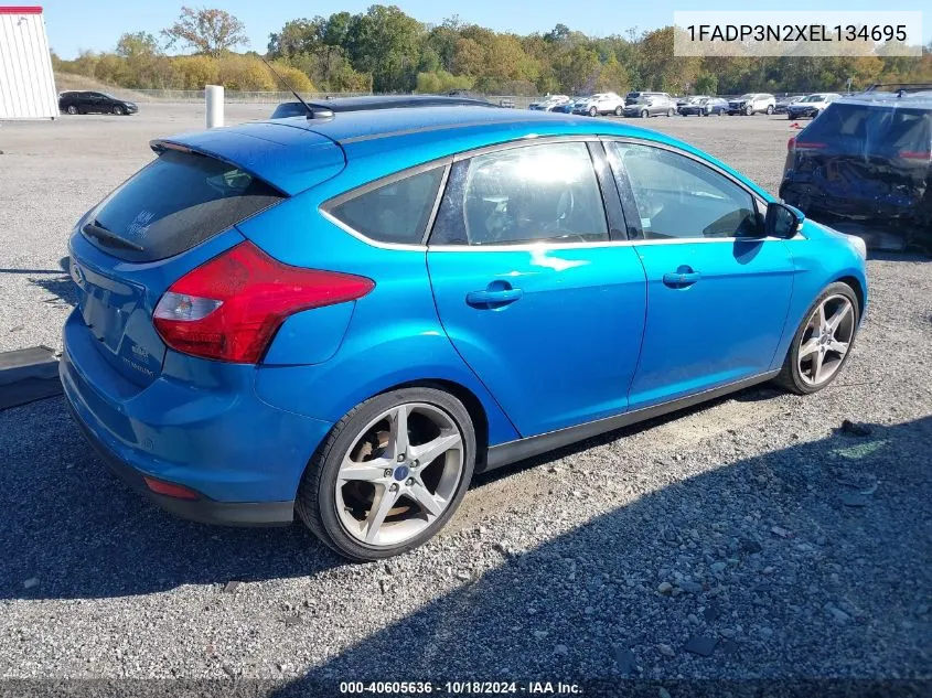 2014 Ford Focus Titanium VIN: 1FADP3N2XEL134695 Lot: 40605636