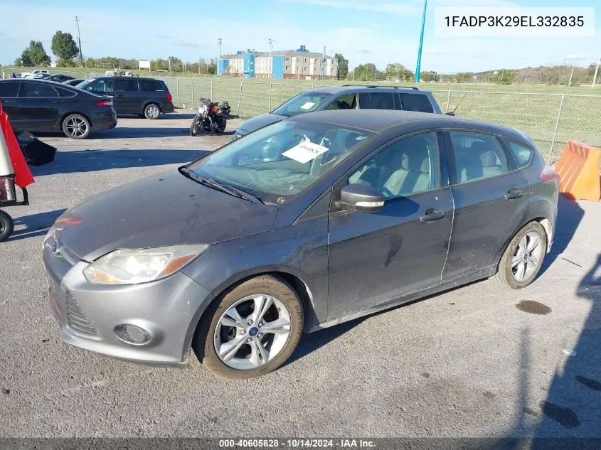 2014 Ford Focus Se VIN: 1FADP3K29EL332835 Lot: 40605828