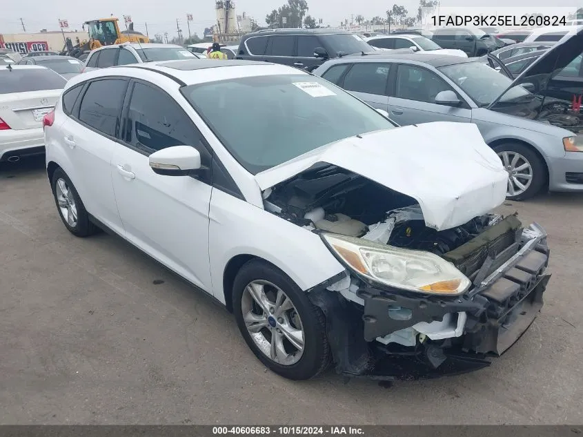 2014 Ford Focus Se VIN: 1FADP3K25EL260824 Lot: 40606683