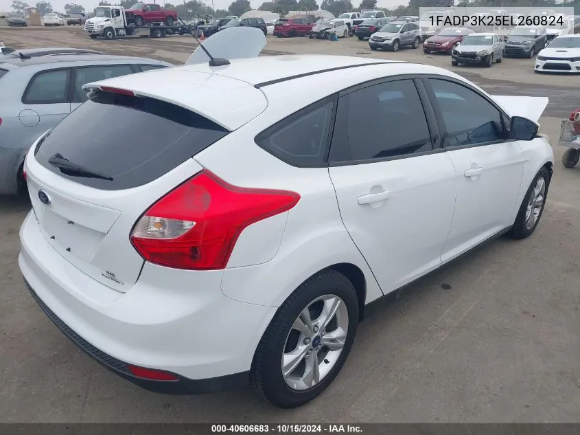 2014 Ford Focus Se VIN: 1FADP3K25EL260824 Lot: 40606683