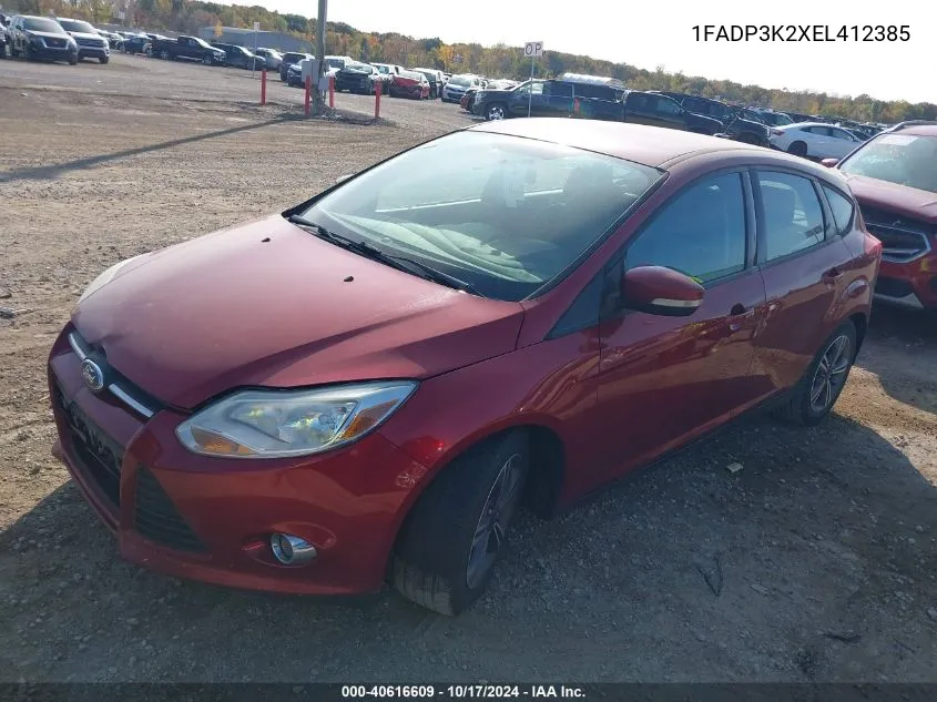 2014 Ford Focus Se VIN: 1FADP3K2XEL412385 Lot: 40616609