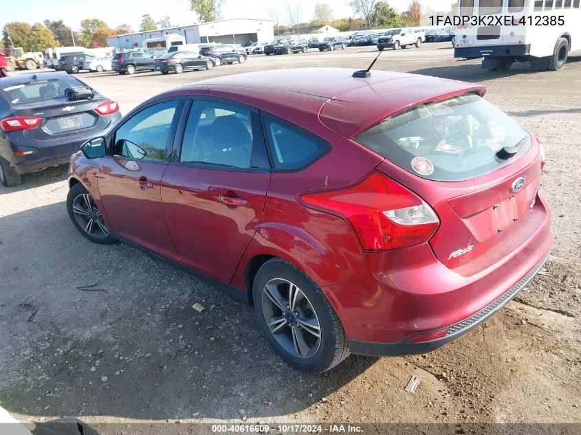 2014 Ford Focus Se VIN: 1FADP3K2XEL412385 Lot: 40616609