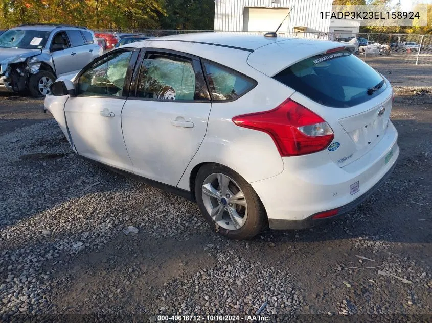 2014 Ford Focus Se VIN: 1FADP3K23EL158924 Lot: 40616712