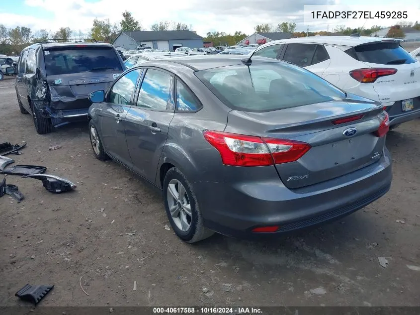 2014 Ford Focus Se VIN: 1FADP3F27EL459285 Lot: 40617588