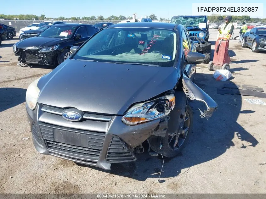 2014 Ford Focus Se VIN: 1FADP3F24EL330887 Lot: 40621578