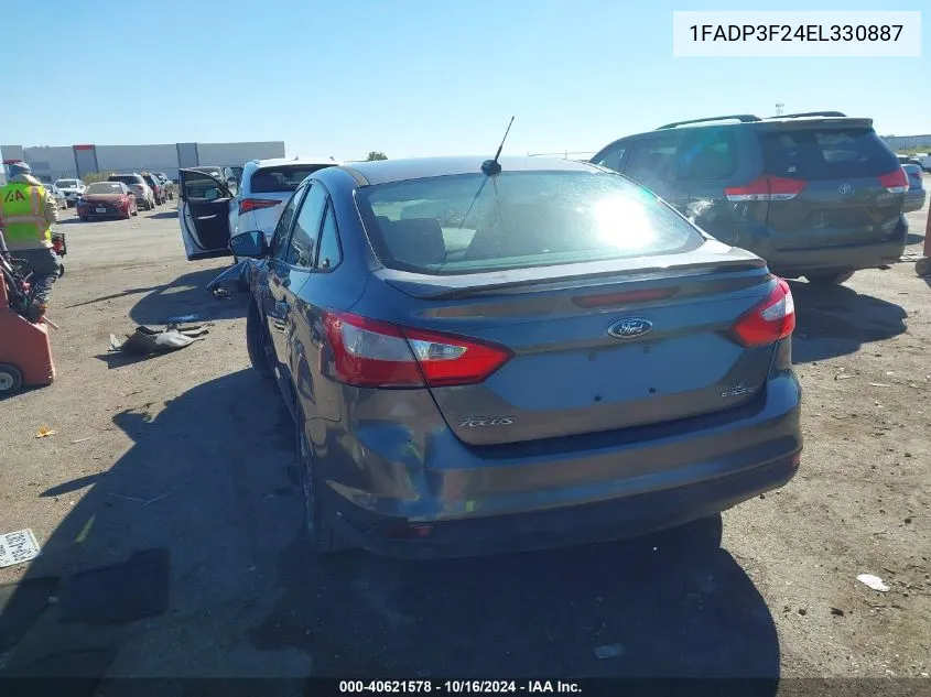 2014 Ford Focus Se VIN: 1FADP3F24EL330887 Lot: 40621578