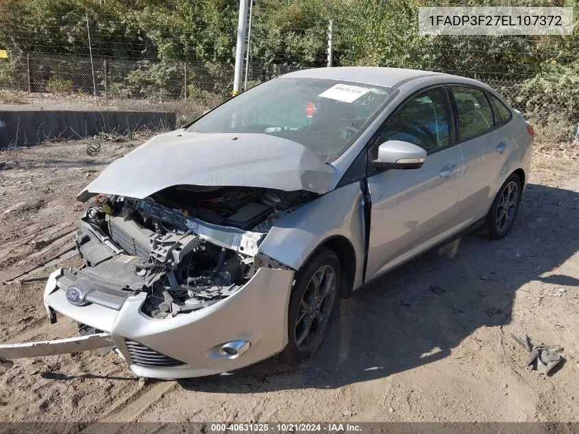 2014 Ford Focus Se VIN: 1FADP3F27EL107372 Lot: 40631325