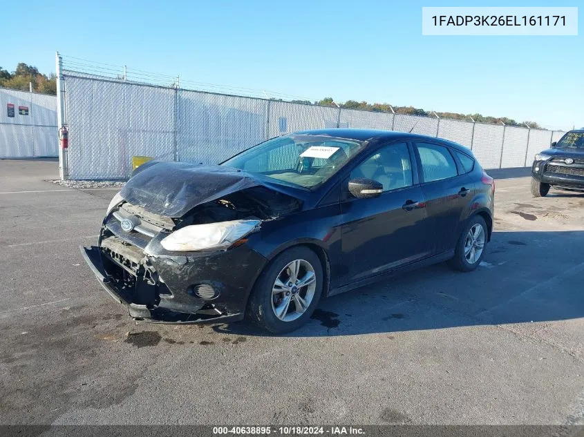 2014 Ford Focus Se VIN: 1FADP3K26EL161171 Lot: 40638895