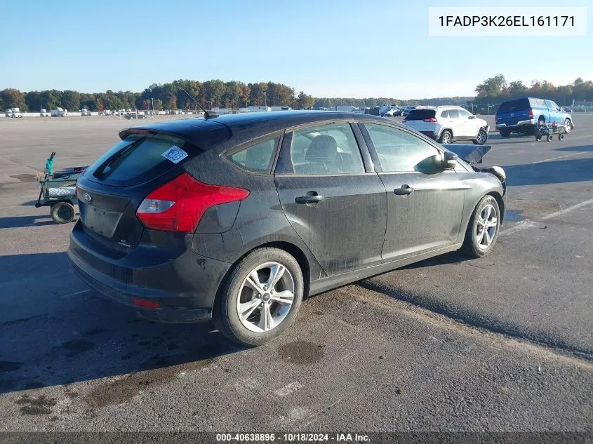 2014 Ford Focus Se VIN: 1FADP3K26EL161171 Lot: 40638895