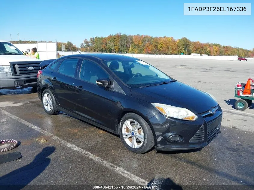 2014 Ford Focus Se VIN: 1FADP3F26EL167336 Lot: 40642156