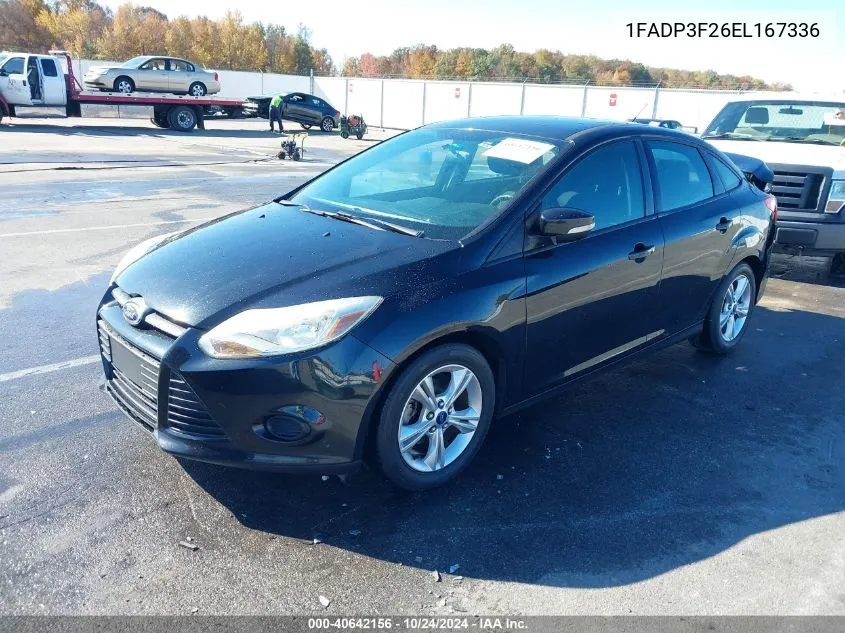 2014 Ford Focus Se VIN: 1FADP3F26EL167336 Lot: 40642156