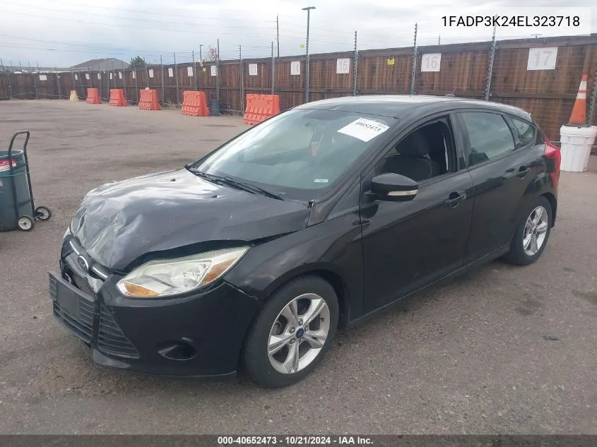 2014 Ford Focus Se VIN: 1FADP3K24EL323718 Lot: 40652473